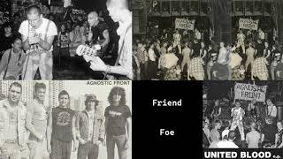 Agnostic Front - Friend Or Foe - Lyrics On Screen