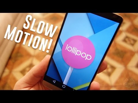 Android Lollipop in Slow Motion
