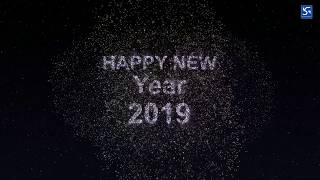 Firework Particles Text Animation in After Effects happy new year 2019 screenshot 2