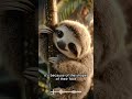Baby Sloths Always Smile?! 🦥😊#slothfacts#cuteanimals#animalfacts#wildlife#shorts