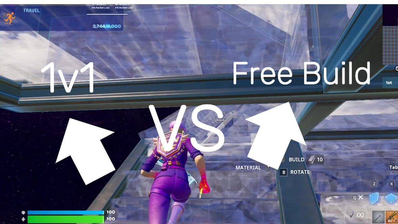 My run up 1v1/Free build # Day 21 - YouTube