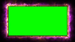 Fire Frame Green Screen Border Frame