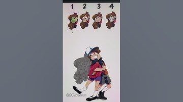 Which one is correct ? Dipper and Mabel from Gravity Falls - 6 #art #gravityfalls