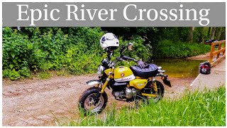 Honda Monkey Bike 1st Epic River Crossing!