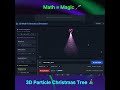 Math magic: Coding a 3D Christmas Tree! 🎄 #mathart #3dmodeling #stem