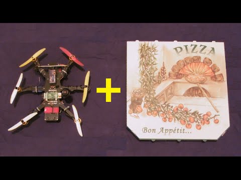 PIZZA by DRONE - TEST LIVRAISON PIZZA PAR MULTIROTOR