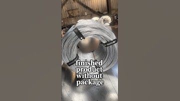 hot dipped galvanized wire coil factory produce for export #wirefactory #galvanizedwire