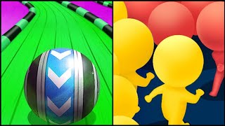 Sky Rolling Ball 3d / Count Master - Gameplay