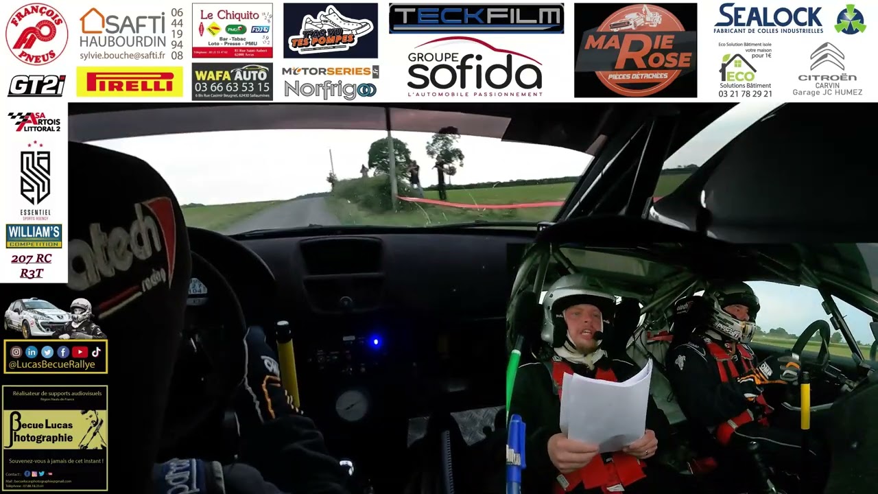 [ON BOARD] RALLYE DU TREPORT 2022 - ES8 PREUSEVILLE - 10,250 KM BECUE LUCAS FERRY ADRIEN 207 R3T