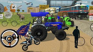 Farming Tractor|Wheat loading By Tractor trolley🚜😱|Powertrac with Cultivater😱|#tractor#tractorvideo  screenshot 2