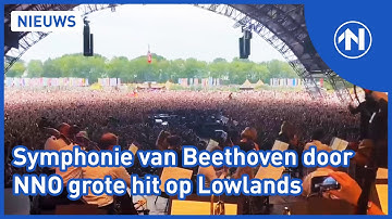 Publiek op Lowlands gaat los op op de Negende Symphonie van Beethoven gespeeld door het NNO