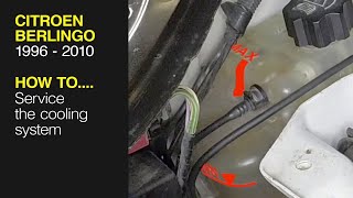 How To Service The Cooling System On A Citroen Berlingo / Peugeot Partner (1996-2010) - Youtube