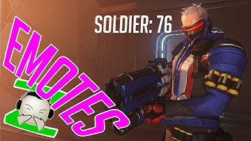 Soldier 76 Emote - OVERWATCH BETA - Gameplay character Emote overview Blizzard Game Beta Key Invite