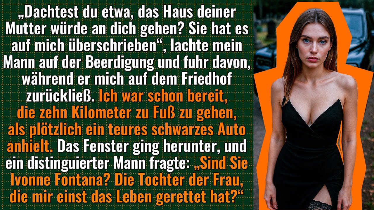 Bei der Beerdigung meiner Mutter sagte mein Mann: „Ihr Haus gehört jetzt mir!“ Doch einer der Gäste…