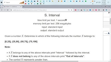 Codeforces  Sheet  1 Problem  S solving | Intervals | Sheet 1 Problem   S problem solution,