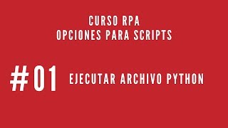#1 - Execute Python file