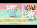 Pop Up Pencil Case / Federtasche nähen mit kostenlosem Schnittmuster