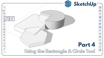 Lesson 04 - Learn Sketchup Basics - Create rectangles, circles and polygons - Open voids on surfaces