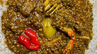 Okra Stew W/ Beef & Crabs || Sauce Gombo (GUINÉE 🇬🇳)