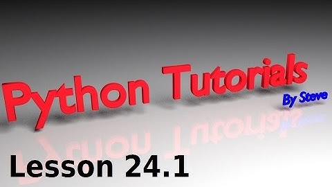 Python Tutorial v3.2.5 Lesson 24.1 - Simple Game Development Using Lists