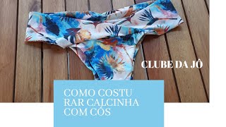 Como costurar calcinha com cós transpassado/molde grátis