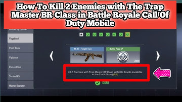 How To Kill 2 Enemies with The Trap Master BR Class in Battle Royale Call Of Duty Mobile CODM
