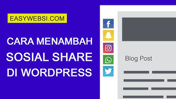 Cara Menambah Sosial Share Button di Wordpress
