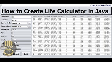 How to Create Life Calculator in Java NetBeans