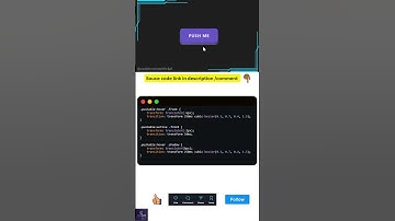 Push Button Animation On Button Click using HTML CSS  #coding #webdevelopment