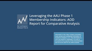 Leveraging the AAU phase one membership indicators