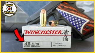 A Bargain Aint Always a Bargain....Winchester White Box .45acp Self-Defense AMMO Test!