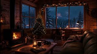 Peaceful Snowy Cabin Jazz ❄️ Warm Winter Ambience for Sleep, Relaxation & Studying  11