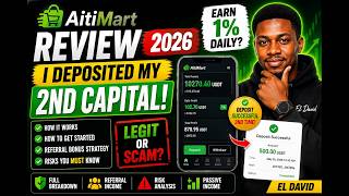 Aitimart Review 2026 | I Deposited My 2nd Capital! Earn 1% Daily Legit or Scam || EL DAVID