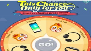 Loot offer from UC Browser spin and earn talktime. screenshot 4