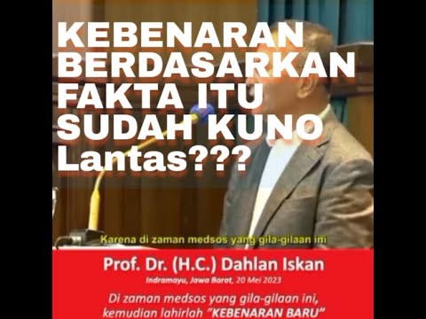 Prof. Dahlan Iskan I Medsos Zaman Edan I Ciptakan Kebebaran Baru @yaminhasibuan319