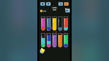 Water Color Sort Level 320 WalkThrough Solution Gameplay | LevelUpX | #watercolor#shorts#level320