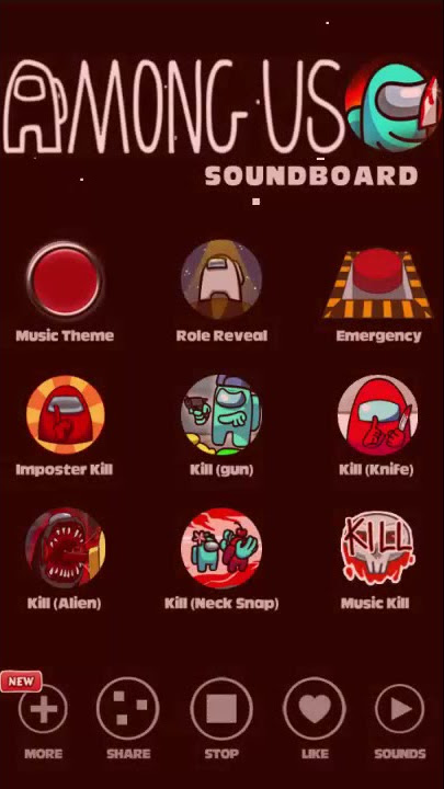 Among Us Soundboard All in game sound effect - Crewmate & Imposter Soundtrack button & Music Theme