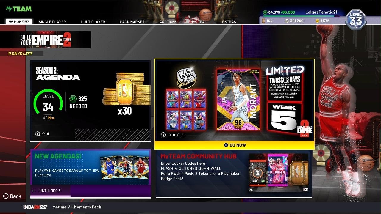 Free Diamond Options Pack Locker Code (NBA 2k22 MYTEAM) - YouTube