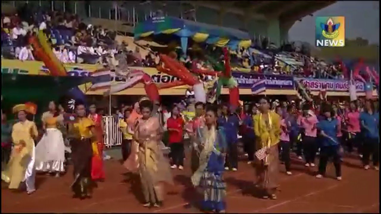 ขบวนพาเหรดโรงเรียนศรัทธาสมุทร กีฬาจังหวัดสมุทรสงคราม ปีการศึกษา 2558