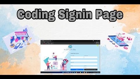 Creating an E-commerce Web Application    (Coding Signin page)    [Episode - 3]