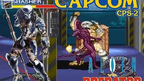 Alien Vs Predator Arcade Lev8 Predator Warrior no death playthrough