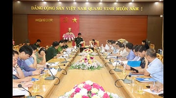 Vũ Quang:Tổ đạo diễn làm việc với Ban chỉ đạo diễn tập khu vực phòng thủ huyện Vũ Quang năm 2023