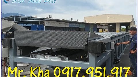 CẦU XE NÂNG CONTAINER TÍCH HỢP SÀN NÂNG THỦY LỰC