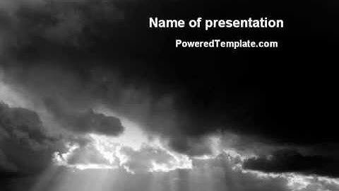 Stormy Clouds PowerPoint Template by PoweredTemplate.com