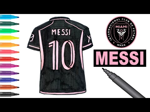 Easy Drawing Inter Miami Messi Jersey I Kolay Inter Miami Messi Forma Çizimi I Forma Nasıl Çizilir?