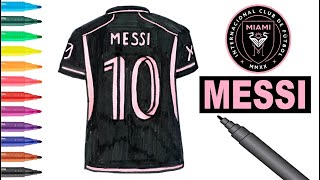 Easy Drawing Inter Miami Messi Jersey I Kolay Inter Miami Messi Forma Çizimi I Forma Nasıl Çizilir?