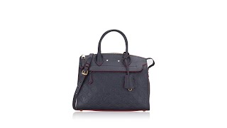 Louis Vuitton Monogram Empreinte Pont Neuf MM Marine Rouge