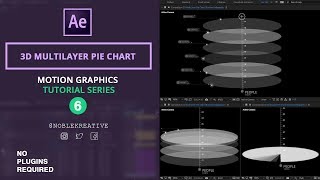 3D MultiLayer Pie Chart in AE | No Plugin Required