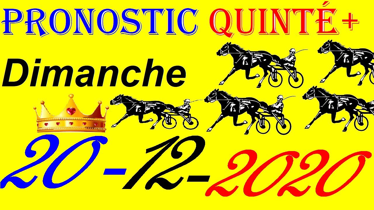 PRONOSTIC PMU PRONOSTIC Quinté Du Dimanche 20 Décembre 2020 YouTube PRONOSTIC PMU PRONOSTIC Quinté Du Dimanche 20 Décembre 2020 YouTube