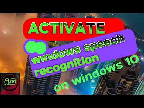 How to activate windows speech recognition for windows 10 - YouTube